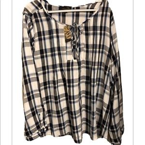 Like New Suzanne Betro Women’s Plaid Blouse